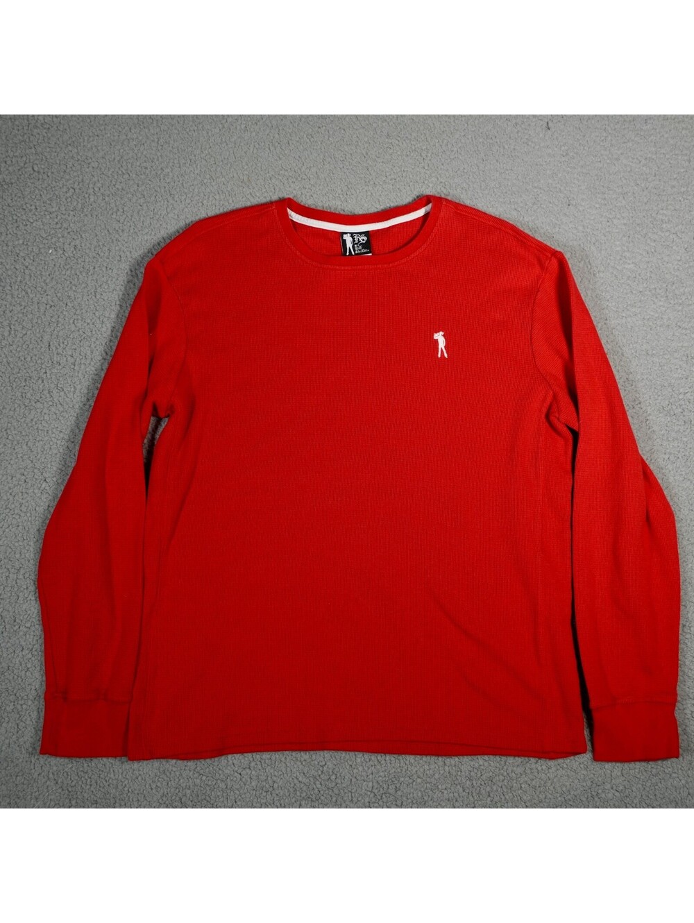 Vintage Y2K Ryan Sheckler Shirt Thermal Skateboarding Red Waffle Knit 2XL